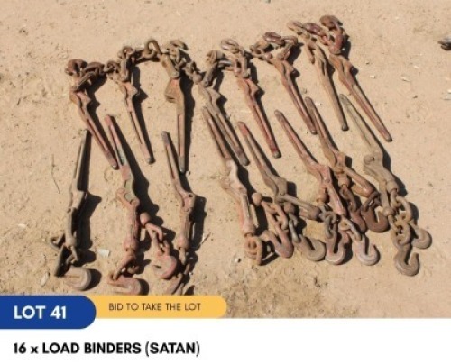 1 X 16 X LOAD BINDERS (SATAN) SARINE CONSTRUCTION
