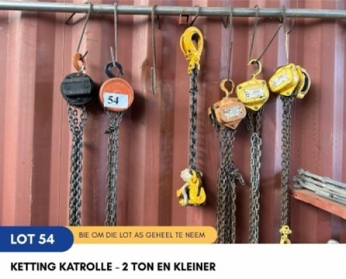 1 X KETTING KATROLLE - 2 TON EN KLEINER SARINE CONSTRUCTION