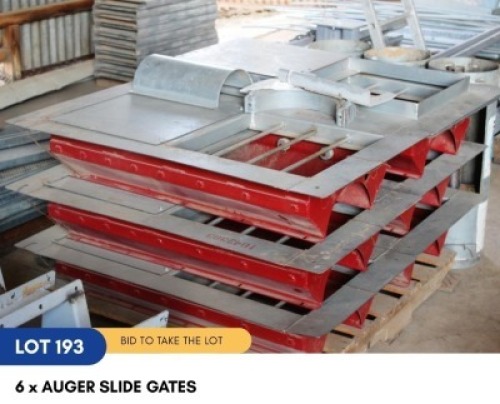 1 X 6 X AUGER SLIDE GATES SARINE CONSTRUCTION
