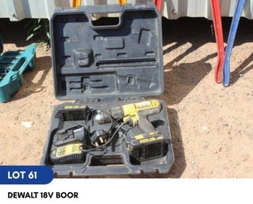 1 X DEWALT 18V BOOR SARINE CONSTRUCTION