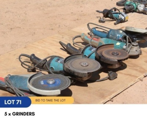 1 X 5 X GRINDERS SARINE CONSTRUCTION