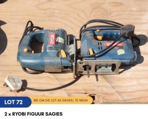 1 X 2 X RYOBI FIGUUR SAGIES SARINE CONSTRUCTION