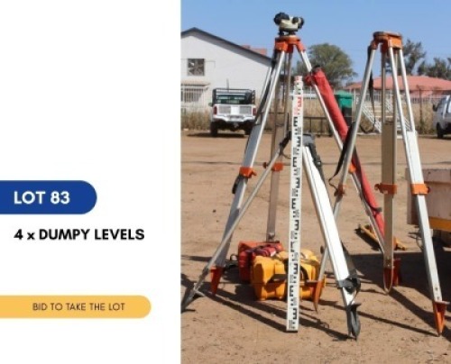 1 X 4 X DUMPY LEVELS SARINE CONSTRUCTION