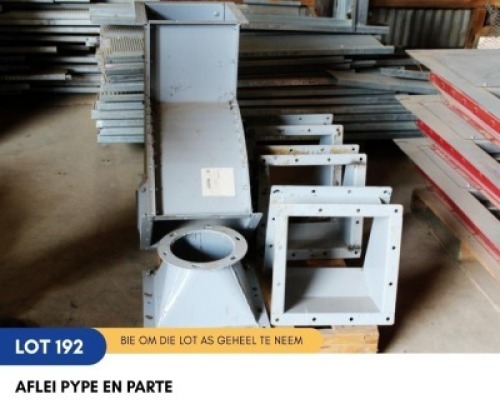 1 X AFLEI PYPE EN PARTE SARINE CONSTRUCTION