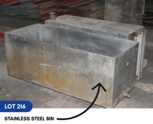 1 X STAINLESS STEEL BIN SARINE CONSTRUCTION