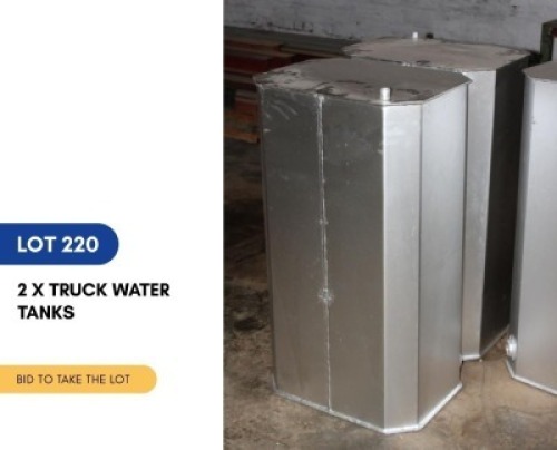 1 X 2 X TRUCK WATER TANKS SARINE CONSTRUCTION