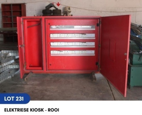 1 X ELEKTRIESE KIOSK - ROOI SARINE CONSTRUCTION