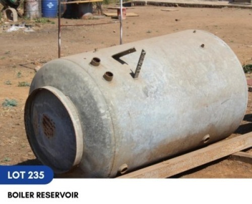 1 X BOILER RESERVOIR SARINE CONSTRUCTION