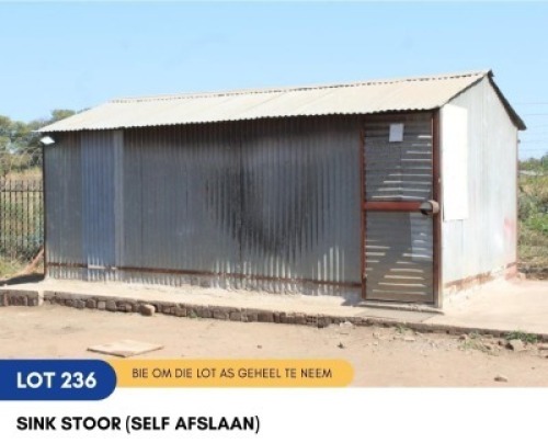 1 X SINK STOOR (SELF AFSLAAN) SARINE CONSTRUCTION