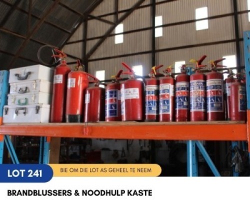 1 X BRANDBLUSSERS & NOODHULP KASTE SARINE CONSTRUCTION