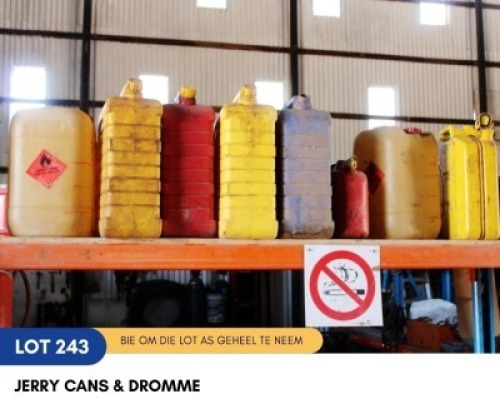 1 X JERRY CANS & DROMME SARINE CONSTRUCTION