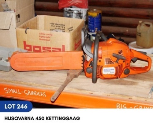 1 X HUSQVARNA 450 KETTINGSAAG SARINE CONSTRUCTION
