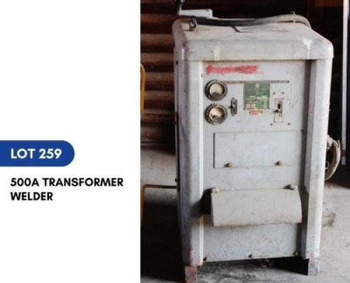 1 X 500A TRANSFORMER WELDER SARINE CONSTRUCTION