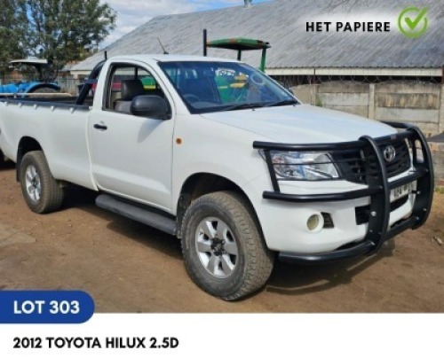 1 X 2012 TOYOTA HILUX 2.5D SMIT NEELS