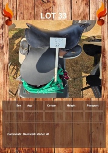1 X SADDLE VOORSPOED BOERDERY - DANIE TERBLANCH
