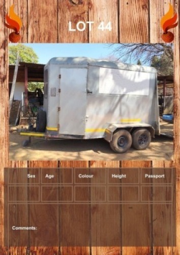 1 X HORSE TRAILER GUSTAV COMBRINK