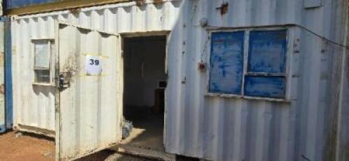 1 x 6m Office Container with content - See Description