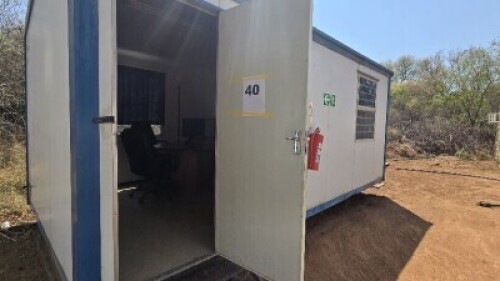 4 Units - 6m Park Home, 6m Office Container, 12m Office Container, 12 m Park Home all with content - Load out only at February 2026 Immediate payment