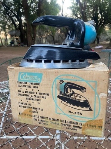 1 X Vintage Coleman Gas-Powered Iron. WILLEM ENGELBRECHT