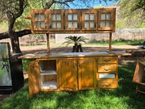 1 X Wooden Kitchen Unit ELMARI JONES