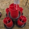 5 X CHICKEN FEEDERS FAR THE BEST (Per animal to take the lot)