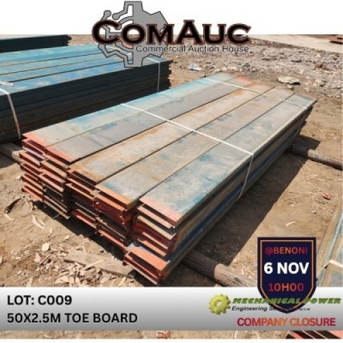 50 X 2.5M TOE BOARD (Pay per Lot)
