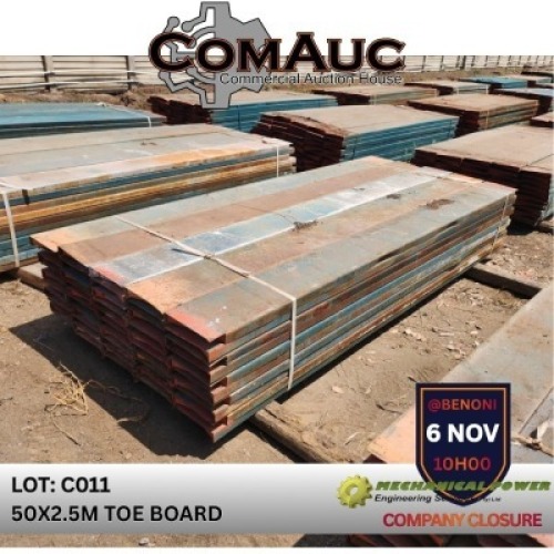 50 X 2.5M TOE BOARD (Pay per Lot)