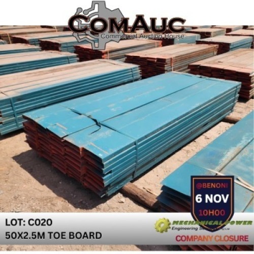 50 X 2.5M TOE BOARD (Pay per Lot)
