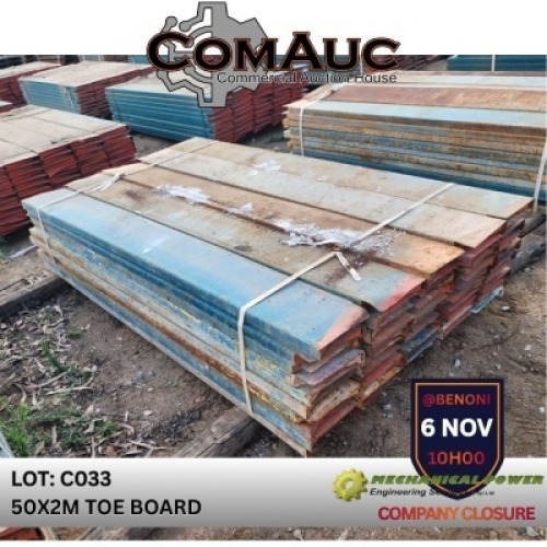 50 X 2.0M TOE BOARD (Pay per Lot)