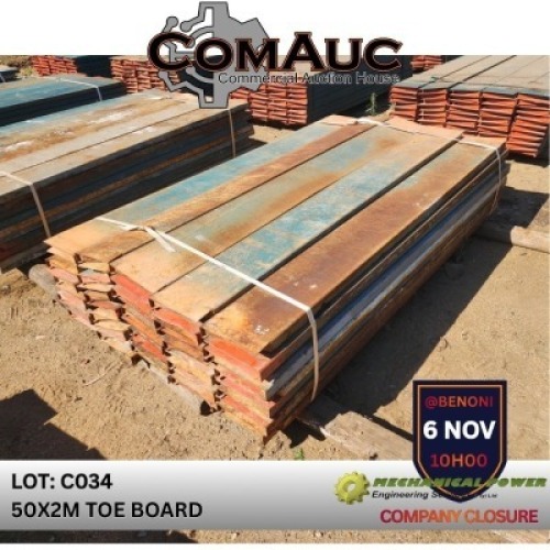 50 X 2.0M TOE BOARD (Pay per Lot)