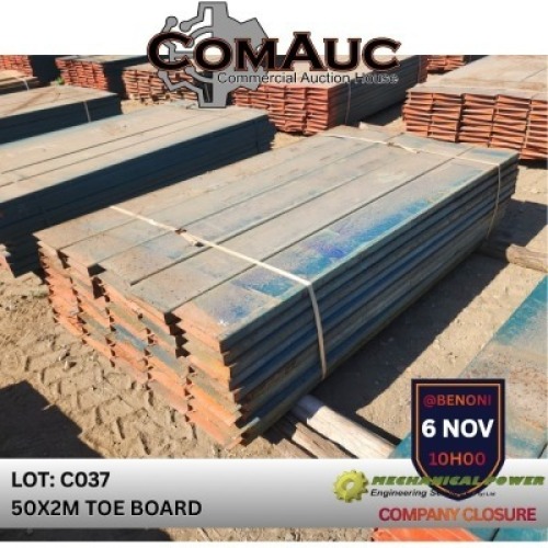 50 X 2.0M TOE BOARD (Pay per Lot)