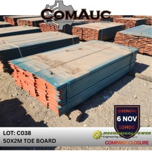 50 X 2.0M TOE BOARD (Pay per Lot)