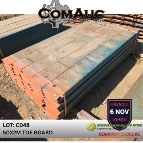 50 X 2.0M TOE BOARD (Pay per Lot)