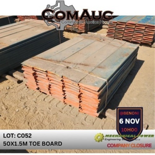 50 X 1.5M TOE BOARD (Pay per Lot)