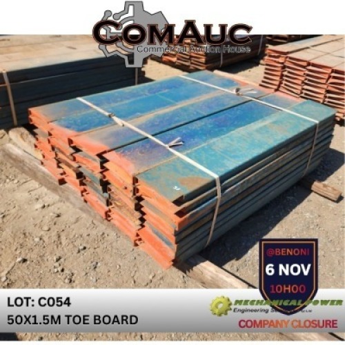 50 X 1.5M TOE BOARD (Pay per Lot)