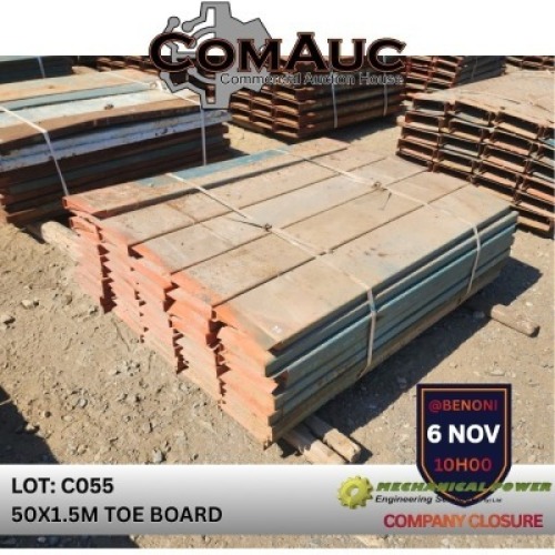50 X 1.5M TOE BOARD (Pay per Lot)