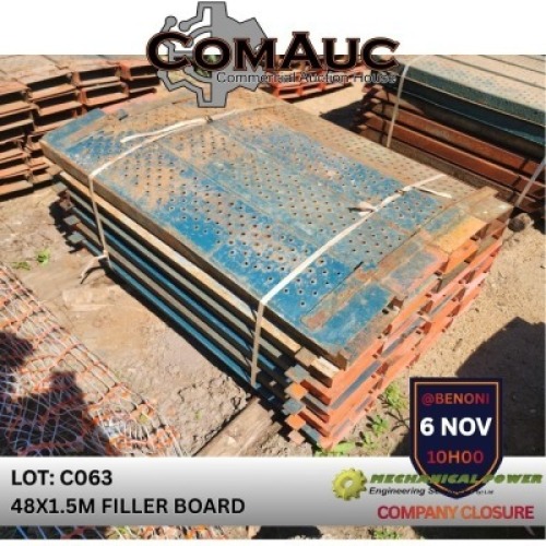 48 X 1.5M FILLER BOARD (Pay per Lot)