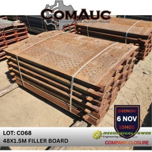 48 X 1.5M FILLER BOARD (Pay per Lot)