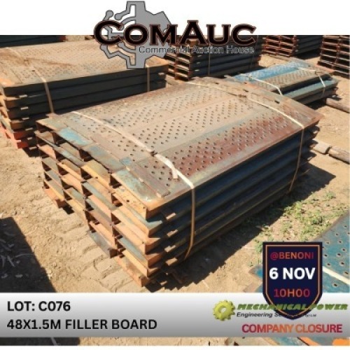 48 X 1.5M FILLER BOARD (Pay per Lot)