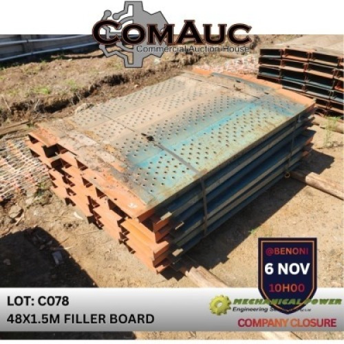 48 X 1.5M FILLER BOARD (Pay per Lot)