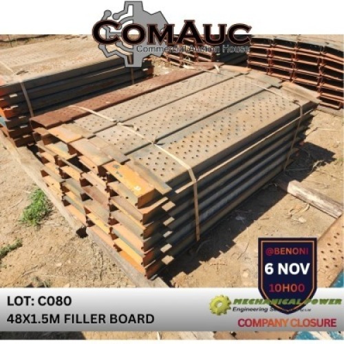 48 X 1.5M FILLER BOARD (Pay per Lot)