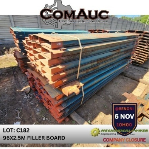 96 X 2.5M FILLER BOARD (Pay per Lot)