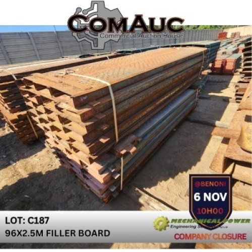 96 X 2.5M FILLER BOARD (Pay per Lot)