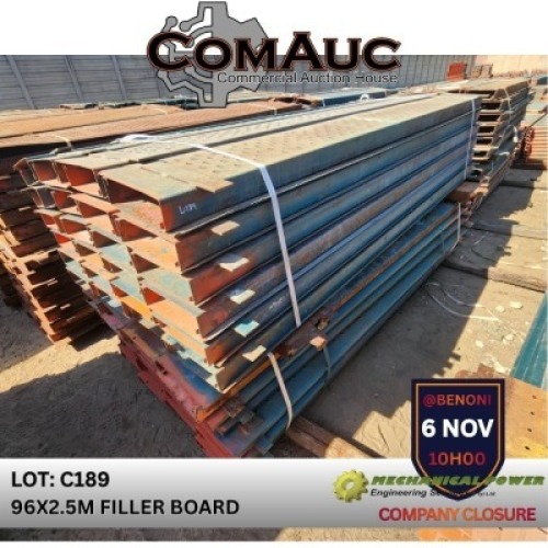 96 X 2.5M FILLER BOARD (Pay per Lot)