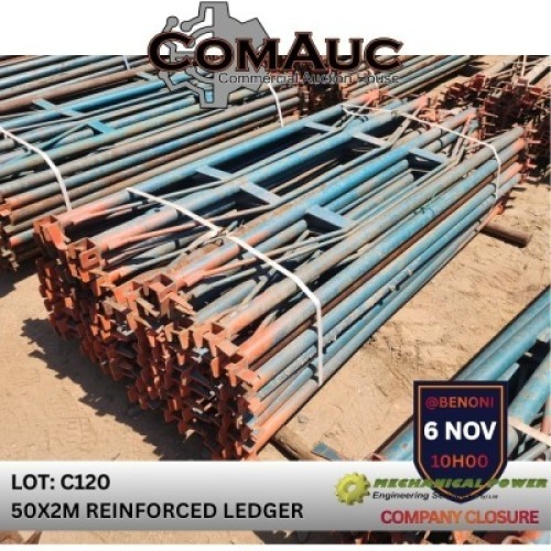 50 X 2.0M REINFORCED LEDGER (Pay per Lot)