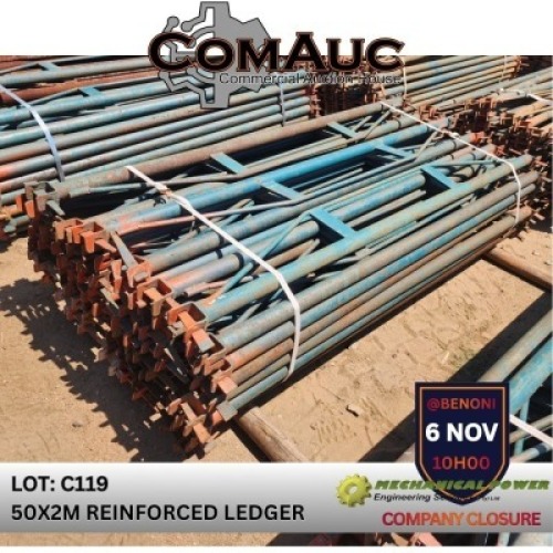 50 X 2.0M REINFORCED LEDGER (Pay per Lot)