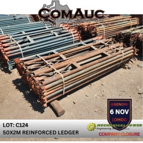 50 X 2.0M REINFORCED LEDGER (Pay per Lot)