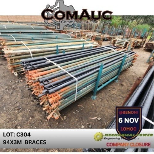 94 X 3.0M BRACES (Pay per Lot)