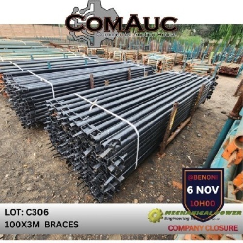 100 X 3.0M BRACES (Pay per Lot)