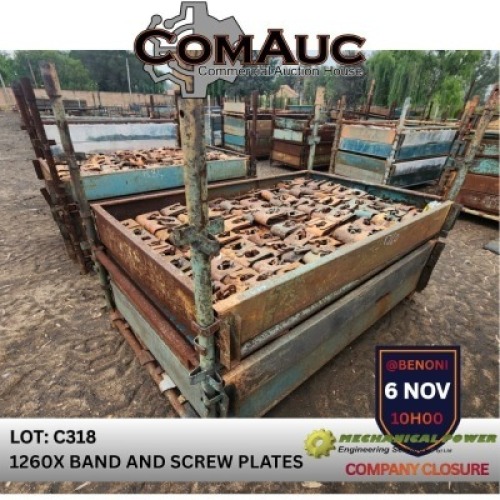 1260 X BAND AND SCREW PLATES (Pay per Lot)